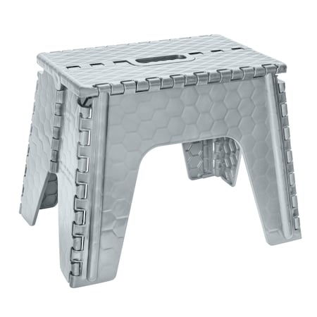 Simplify 12in Folding Step Stool in Grey 23653-GREY